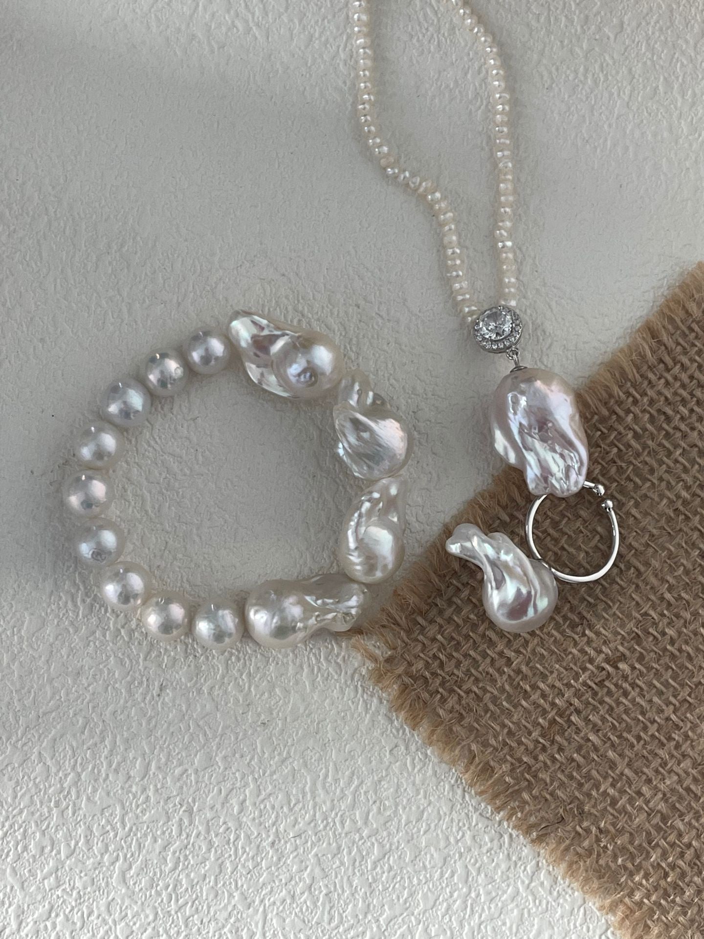 Freshwater Pearl Bracelet | Elastic Design | 14.5+ cm