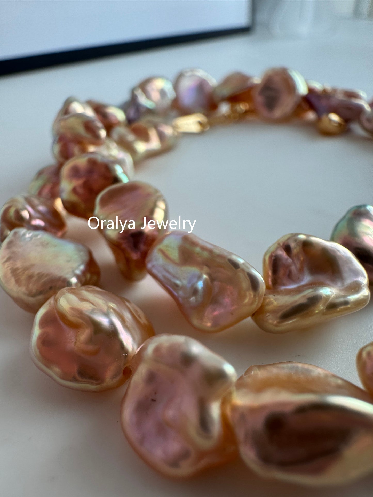 Rare Keshi Freshwater Pearl Choker – Limited High-Grade Natural Petal Pearls