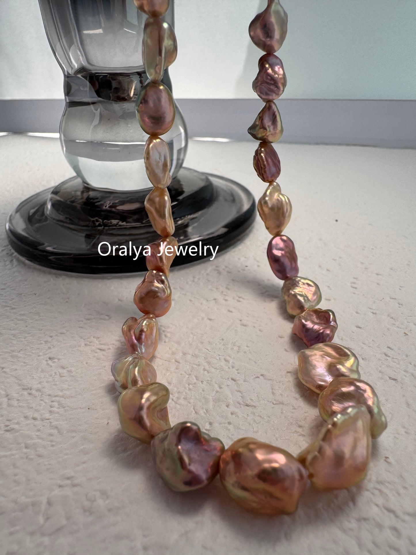 Rare Keshi Freshwater Pearl Choker – Limited High-Grade Natural Petal Pearls