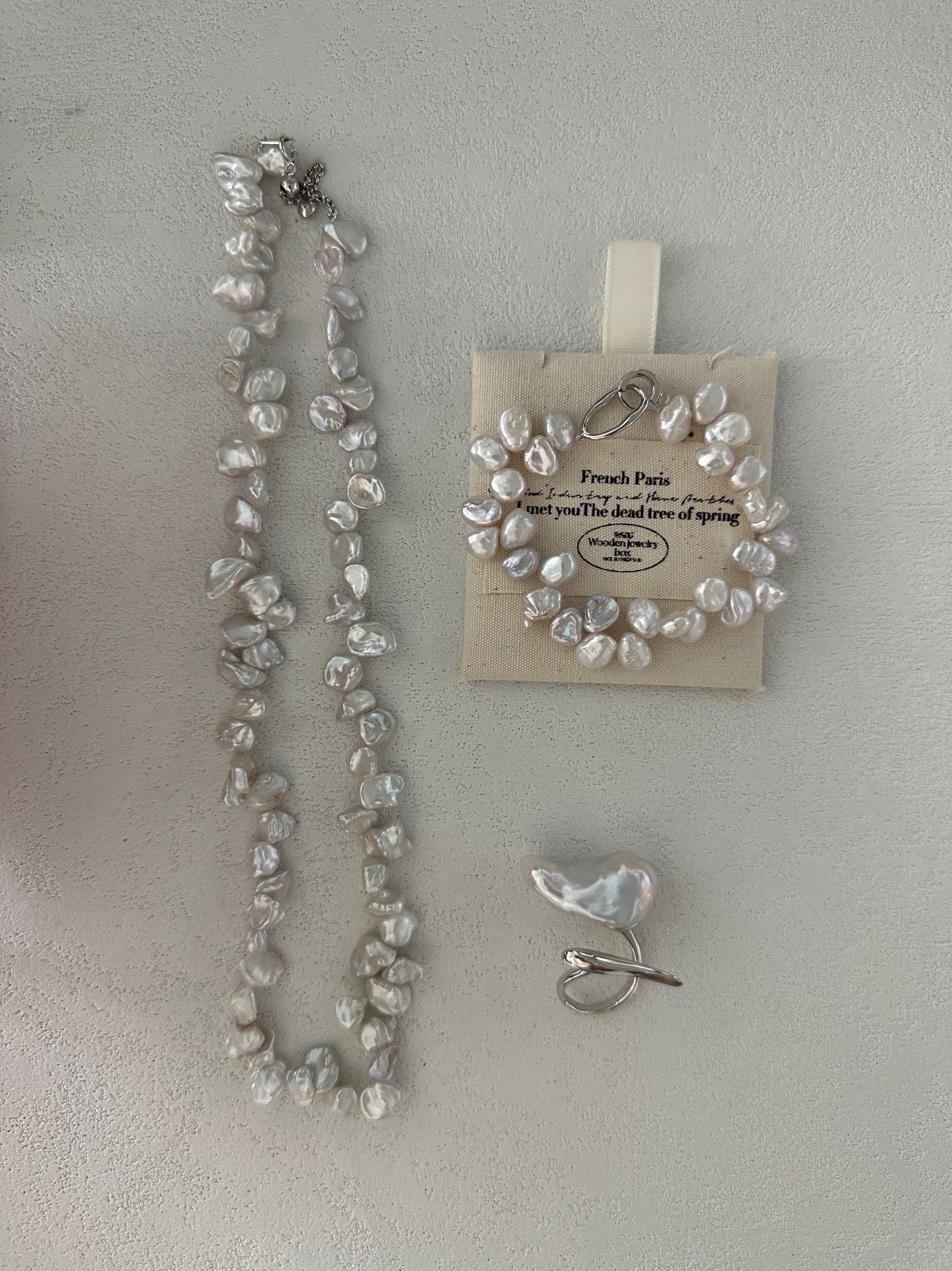 Keshi Freshwater Pearl Bracelet in Sterling Silver | Adjustable 5.7–6.3 Inches | Handcrafted Jewelry