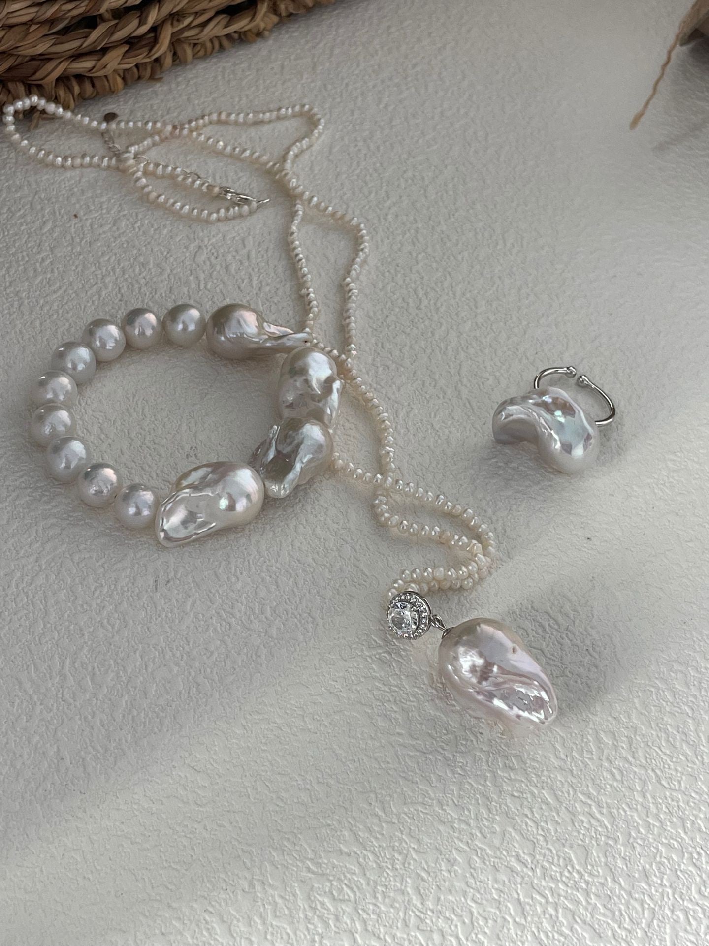 Freshwater Pearl Bracelet | Elastic Design | 14.5+ cm