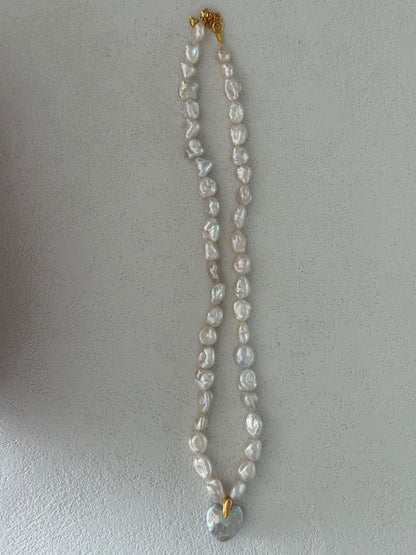 Runaway Sweetheart Necklace | 18K Gold-plated Silver | 39+5cm Adjustable