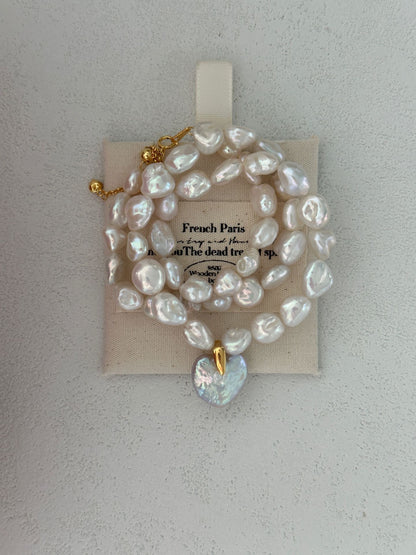 Runaway Sweetheart Necklace | 18K Gold-plated Silver | 39+5cm Adjustable