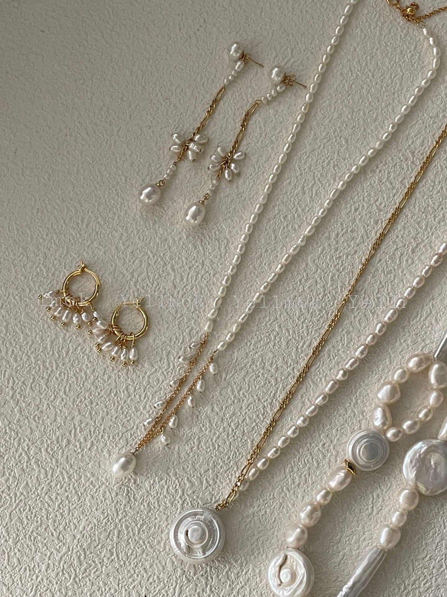 Baroque Pearl Rain Drop Earrings | 18K Gold | Elegant Dangle Jewelry