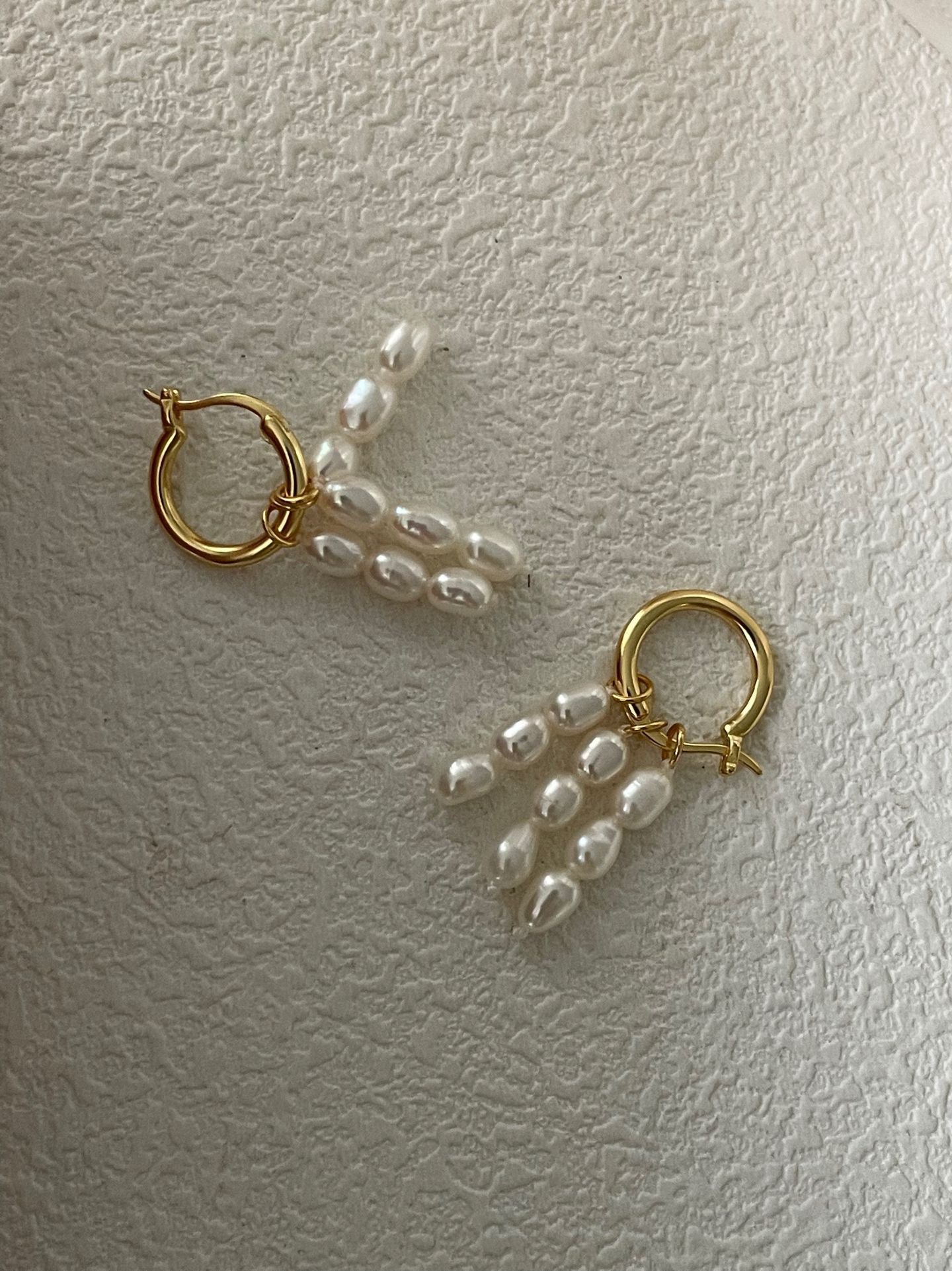 Baroque Pearl Rain Drop Earrings | 18K Gold | Elegant Dangle Jewelry
