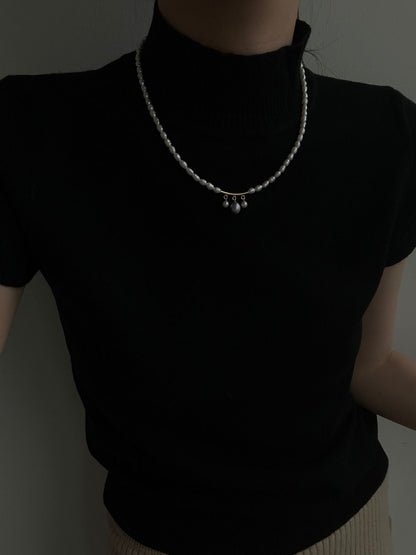 French Court Queen Pearl Necklace | Silver 14K Gold-Plated Clasp & 14K Gold-Filled Findings
