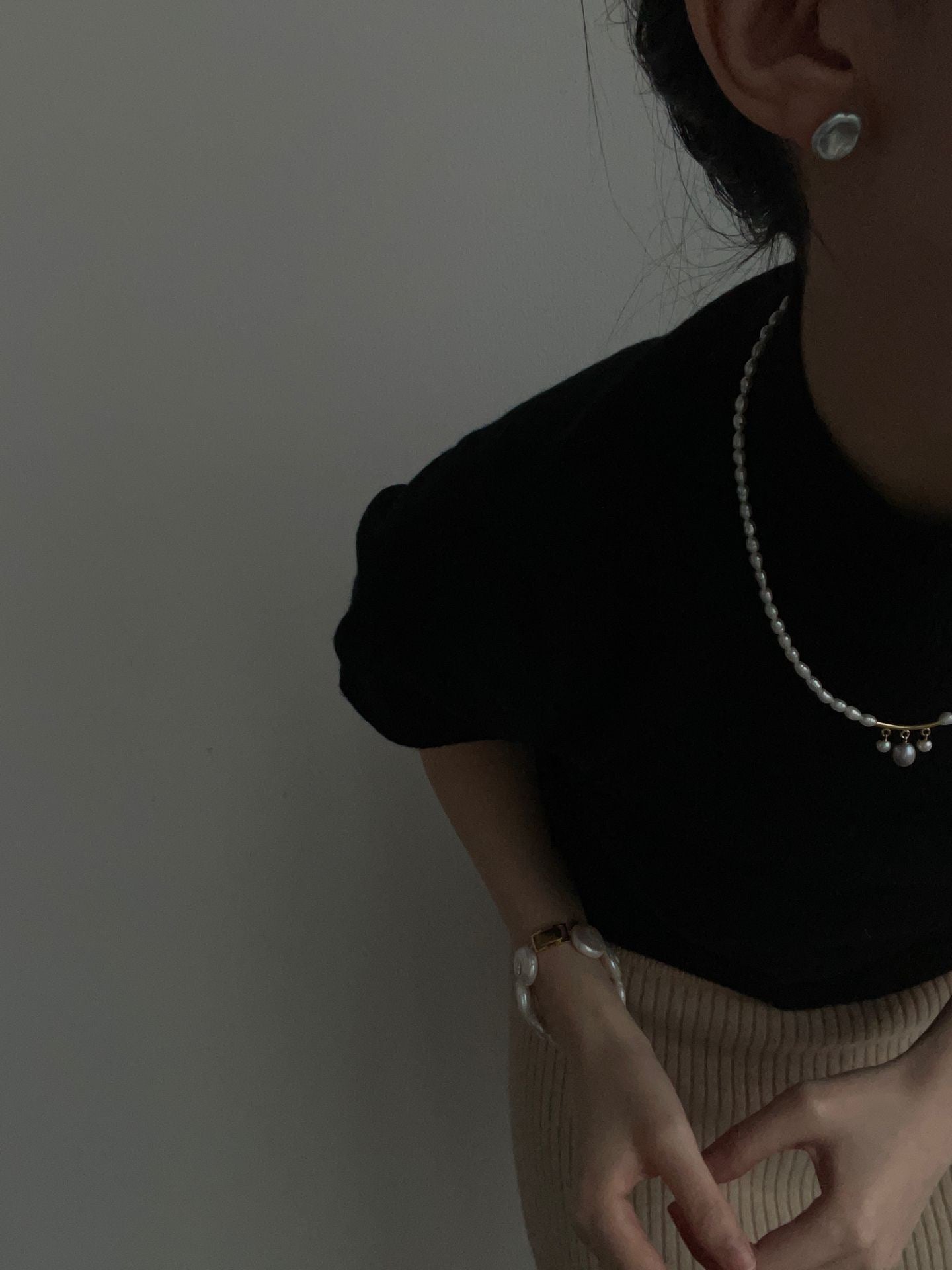 French Court Queen Pearl Necklace | Silver 14K Gold-Plated Clasp & 14K Gold-Filled Findings