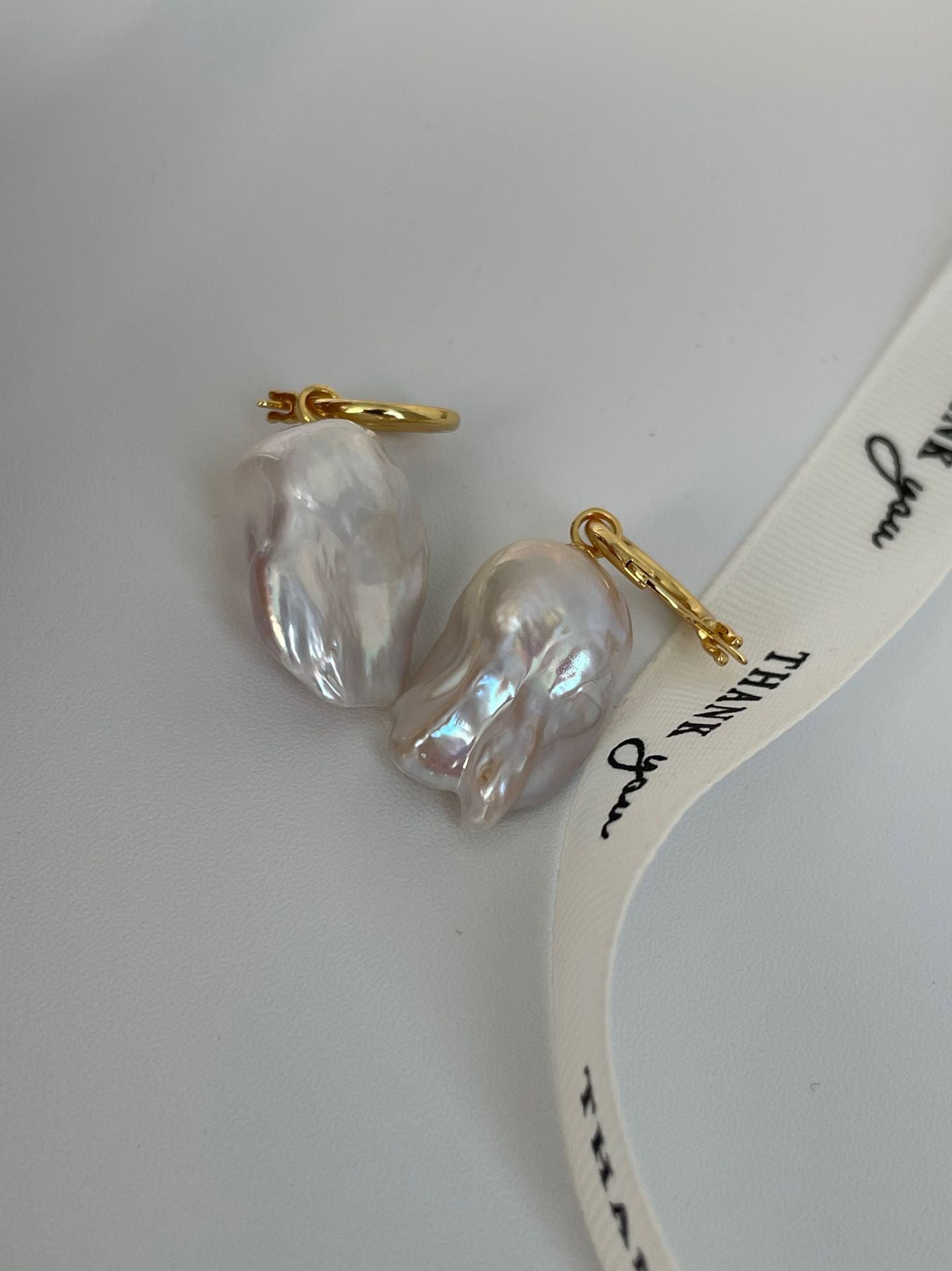 Dangling Baroque Pearl Earrings | 18K Gold-Plated Silver