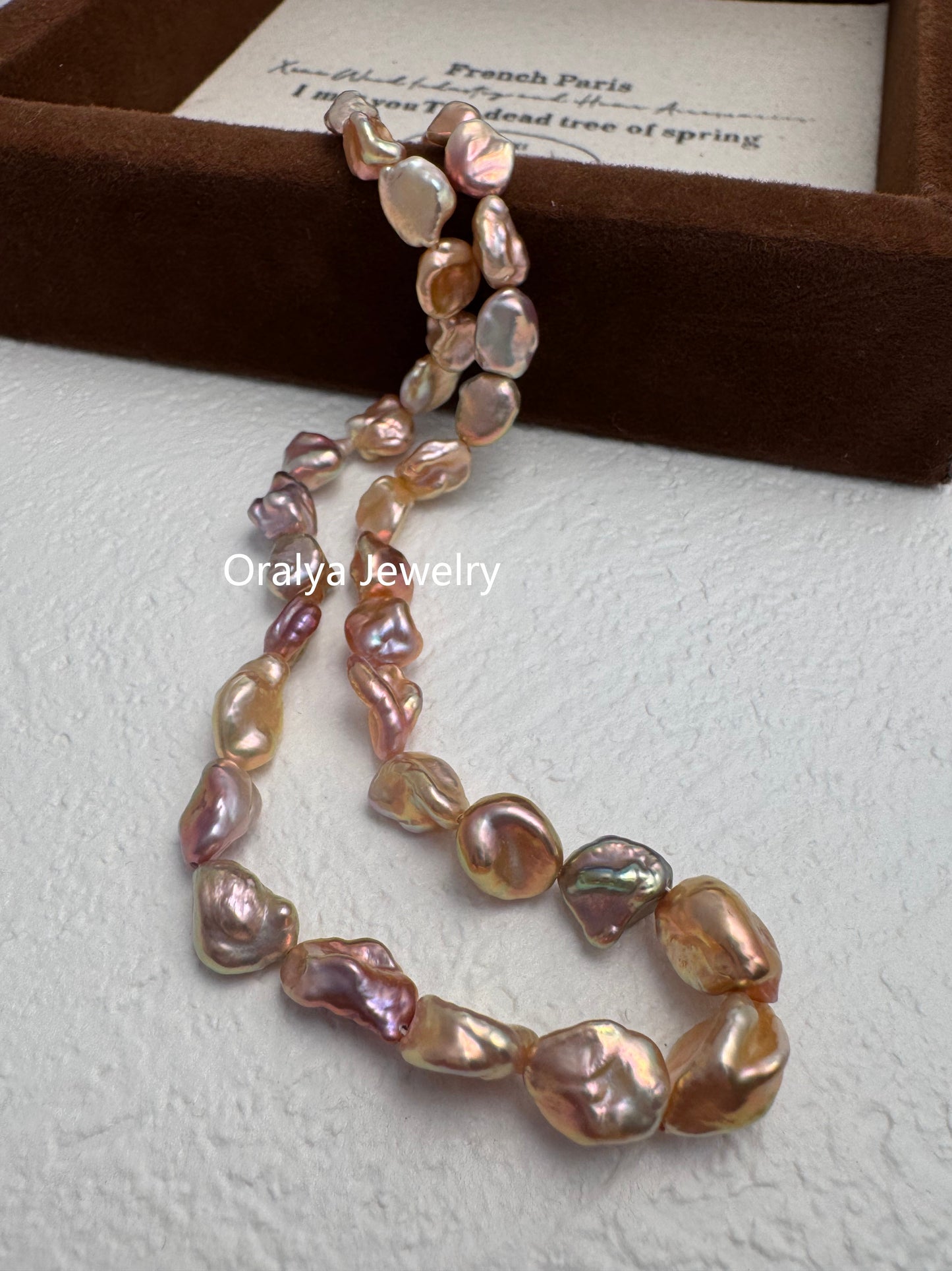 Rare Keshi Freshwater Pearl Choker – Limited High-Grade Natural Petal Pearls