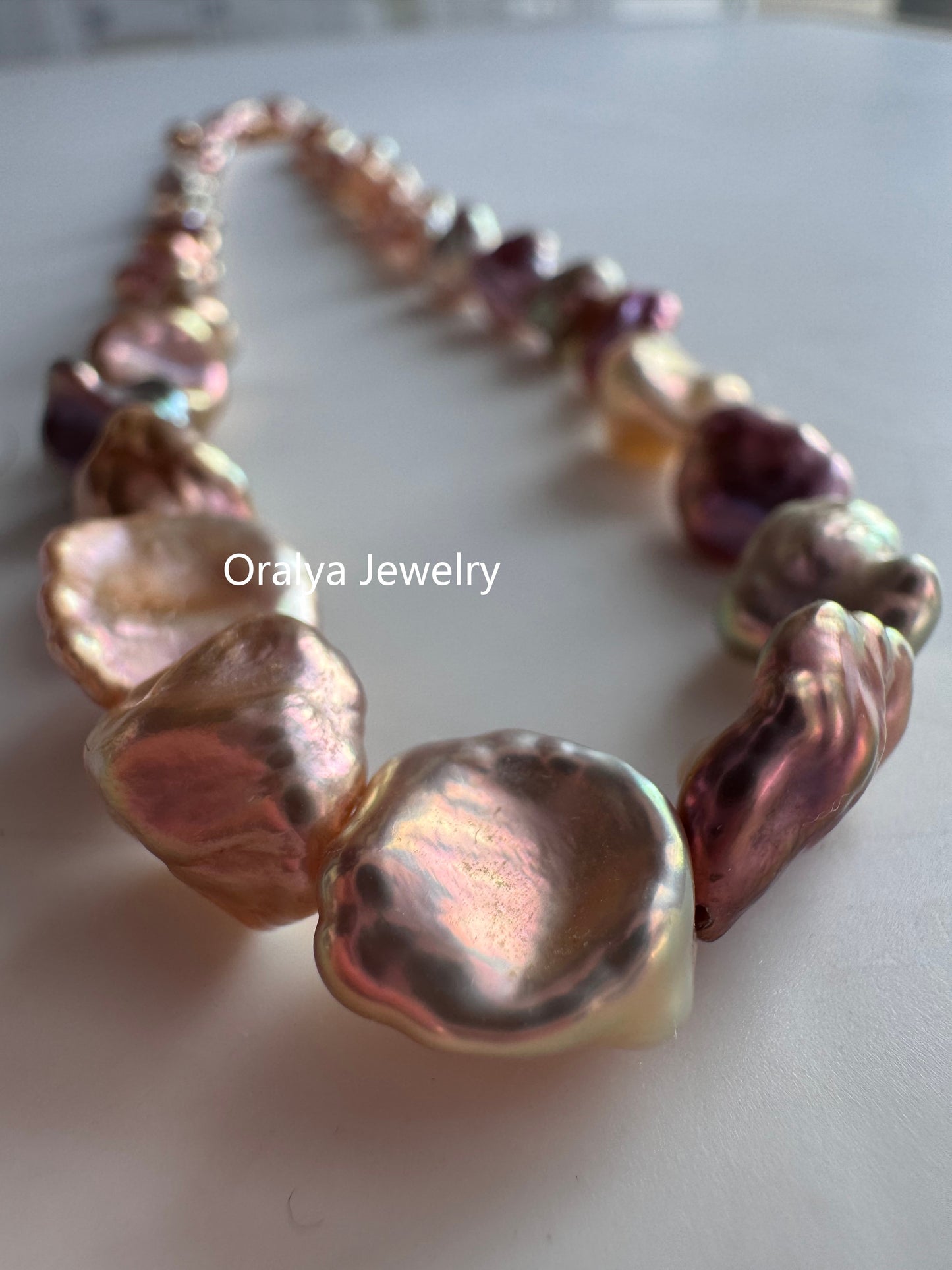 Rare Keshi Freshwater Pearl Choker – Limited High-Grade Natural Petal Pearls