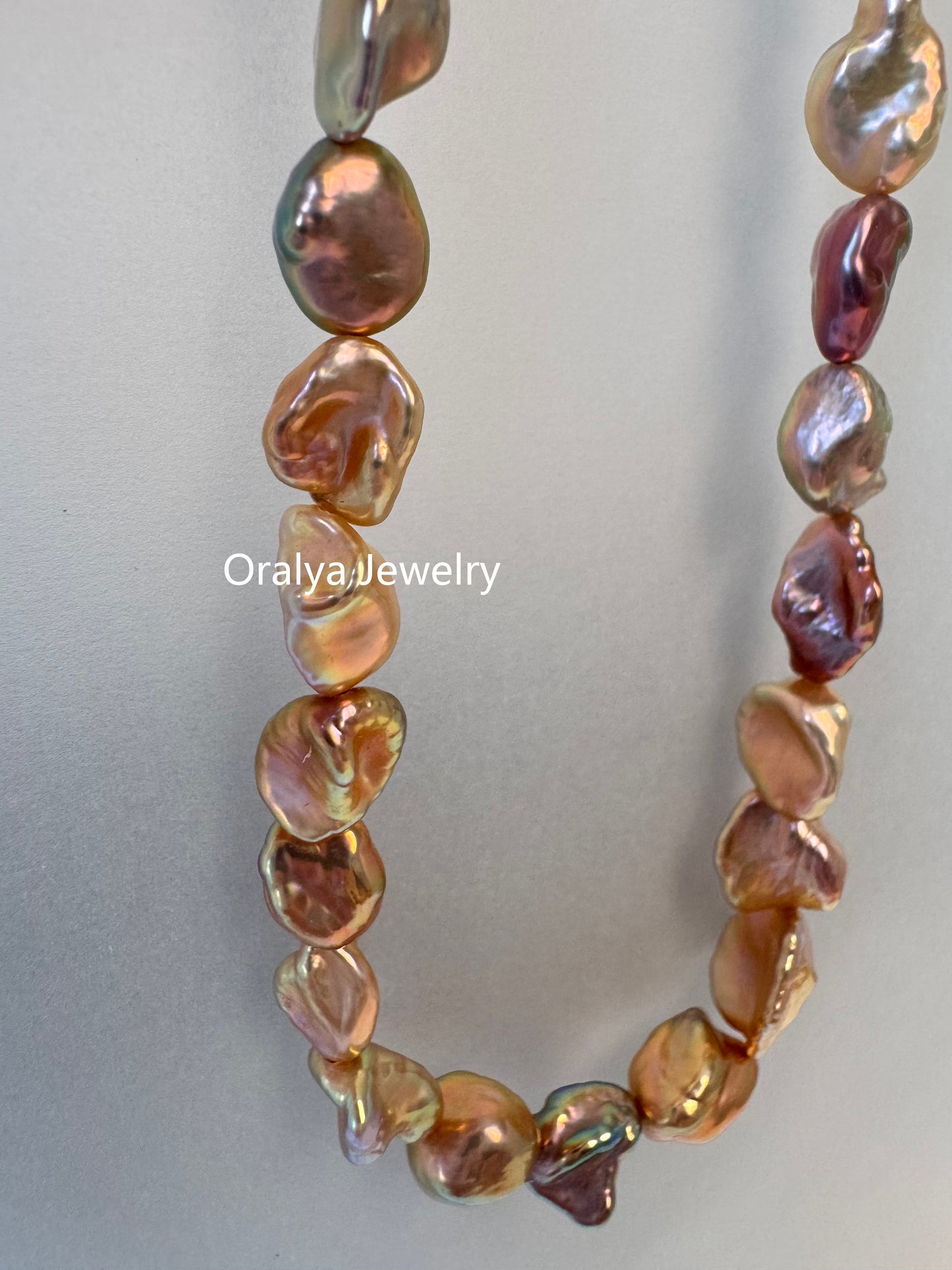 Rare Keshi Freshwater Pearl Choker – Limited High-Grade Natural Petal Pearls