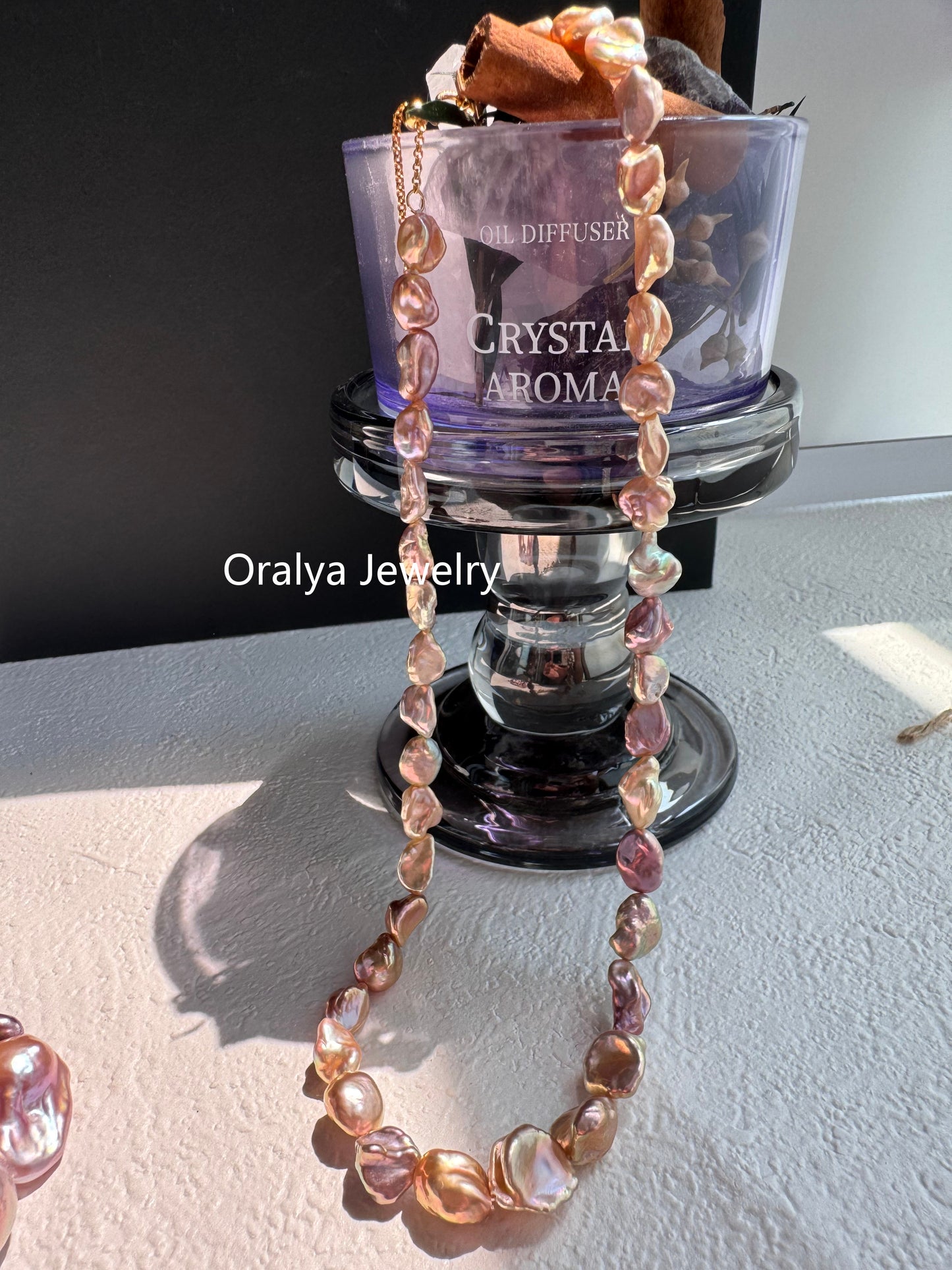 Rare Keshi Freshwater Pearl Choker – Limited High-Grade Natural Petal Pearls