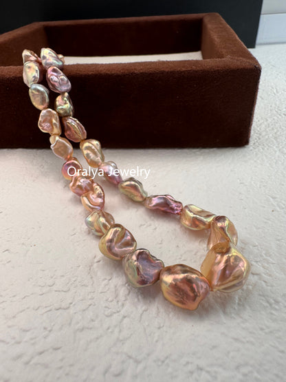 Rare Keshi Freshwater Pearl Choker – Limited High-Grade Natural Petal Pearls
