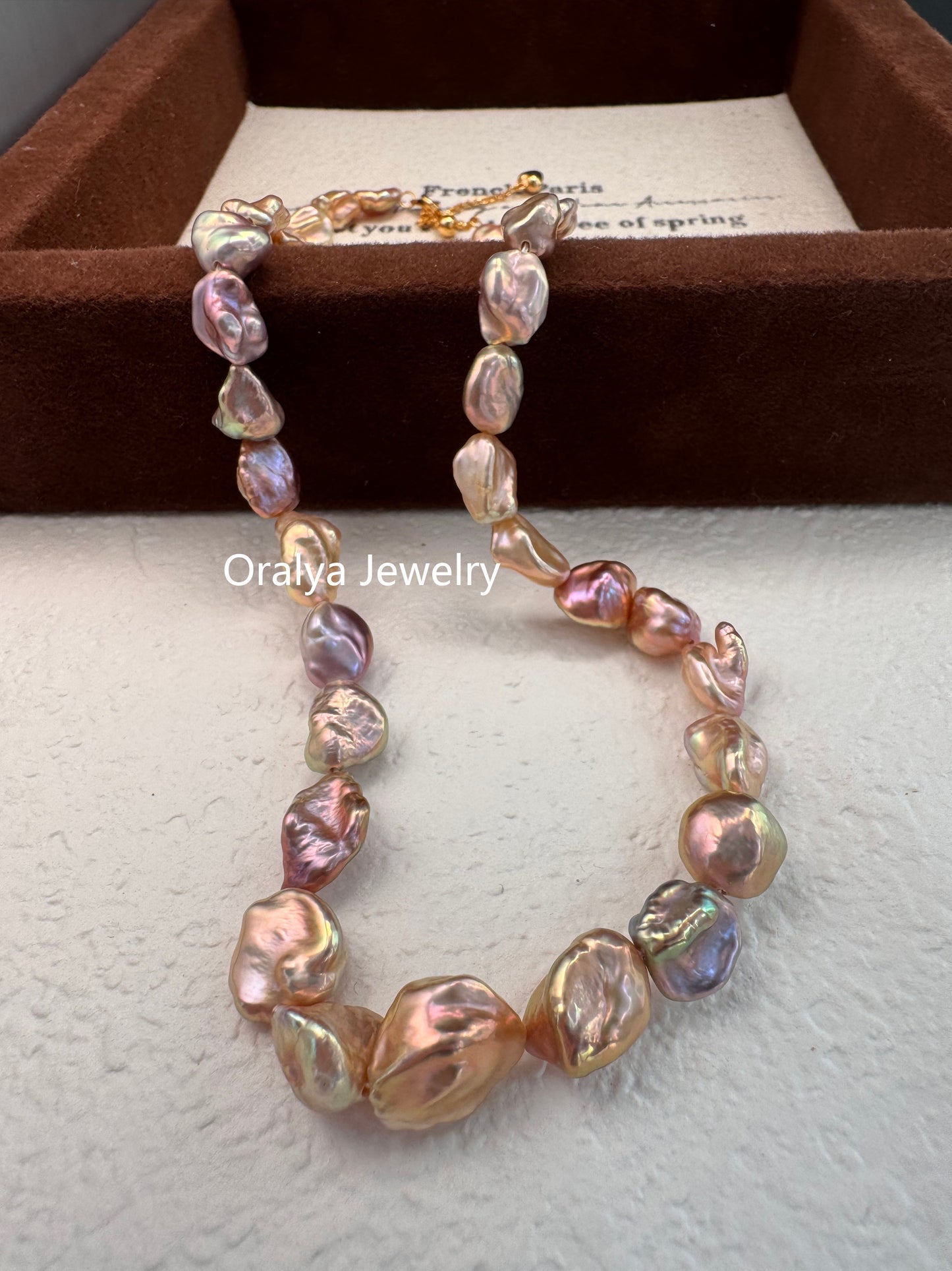 Rare Keshi Freshwater Pearl Choker – Limited High-Grade Natural Petal Pearls